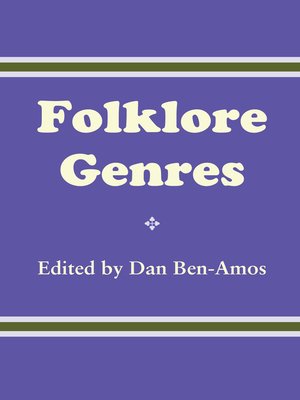 cover image of Folklore Genres